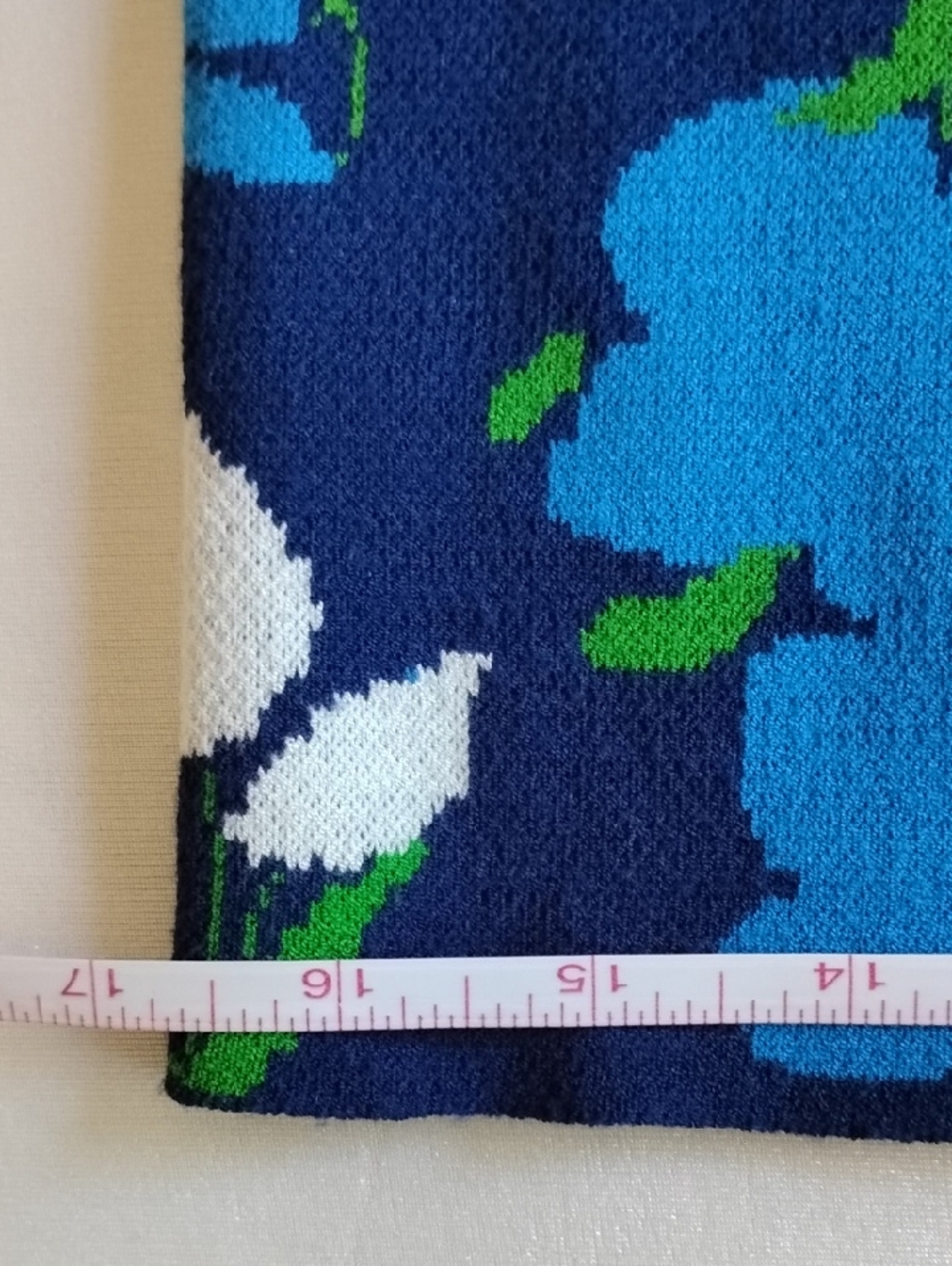 NWT Kate Spade Mixed Floral Midi Sweater Skirt S Blue Green White - Picture 8 of 8